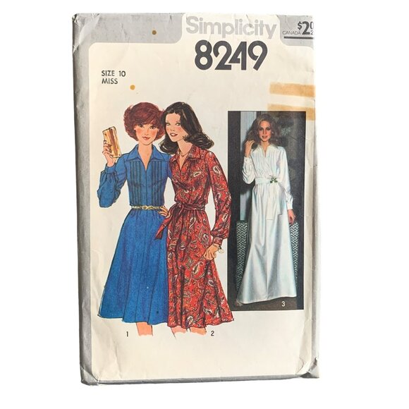 Simplicity 8249 Vintage 1977 Misses Dress Pattern Size 10 uncut - Picture 1 of 2